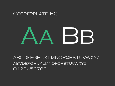 Copperplate BQ