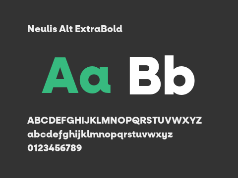 Neulis Alt ExtraBold