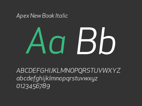 Apex New Book Italic