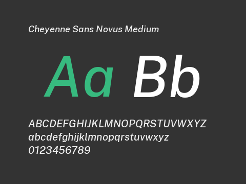 Cheyenne Sans Novus Medium