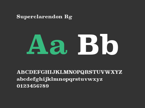 Superclarendon Rg