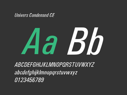 Univers Condensed CE