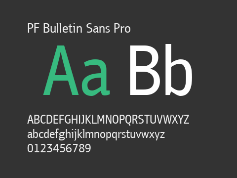 PF Bulletin Sans Pro