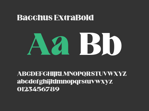 Bacchus ExtraBold