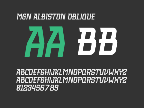 MGN Albiston Oblique