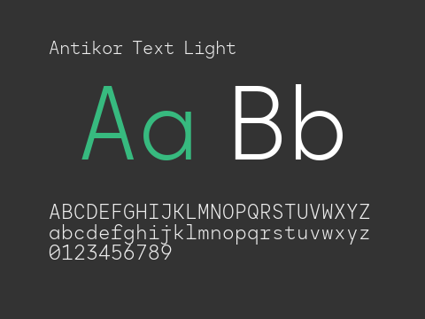 Antikor Text Light