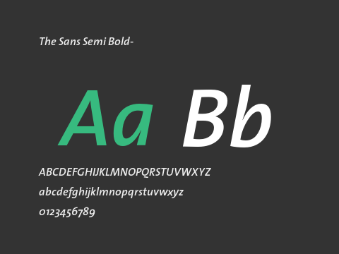 The Sans Semi Bold-