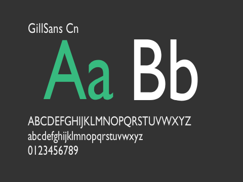 GillSans Cn