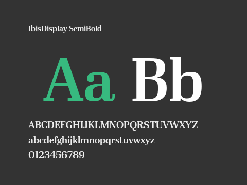 IbisDisplay SemiBold