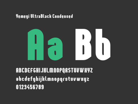 Yemeyi UltraBlack Condensed