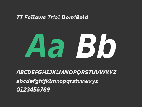 TT Fellows Trial DemiBold