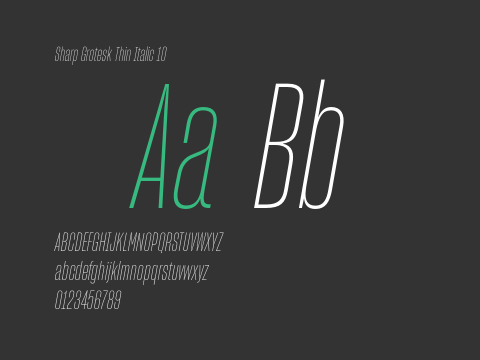 Sharp Grotesk Thin Italic 10