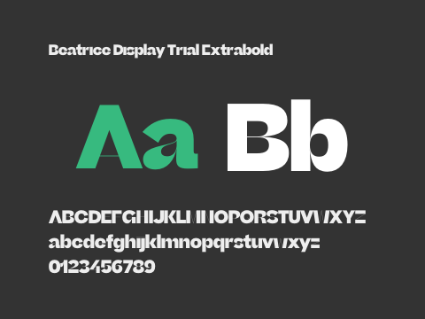 Beatrice Display Trial Extrabold