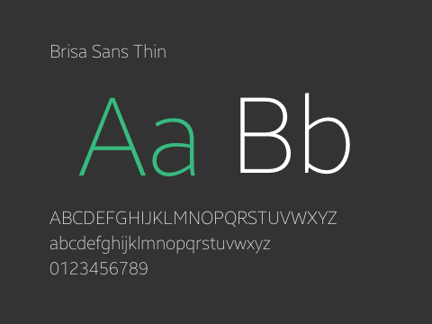 Brisa Sans Thin