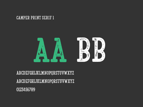 Camper Print Serif 1