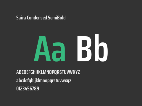 Saira Condensed SemiBold