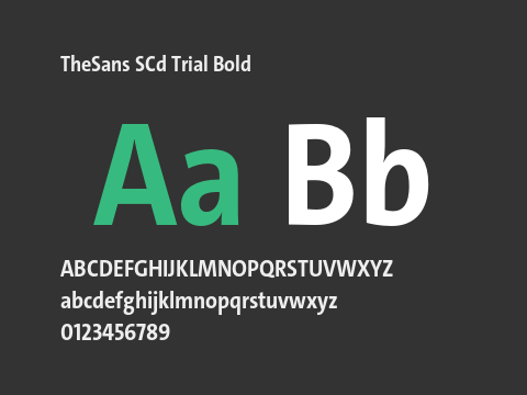 TheSans SCd Trial Bold