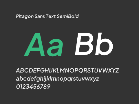 Pitagon Sans Text SemiBold