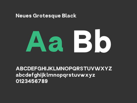 Neues Grotesque Black