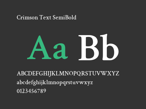 Crimson Text SemiBold