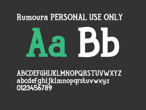 Rumoura PERSONAL USE ONLY