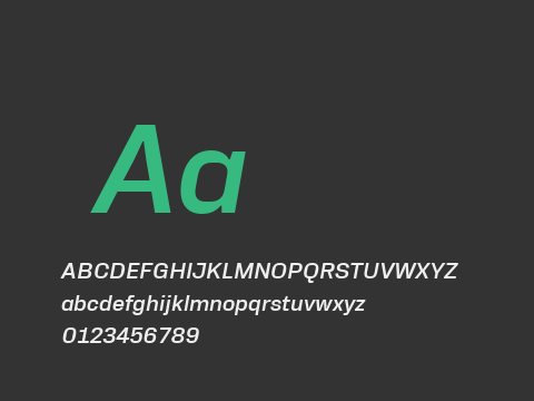 Neue Alter SemiBold Italic