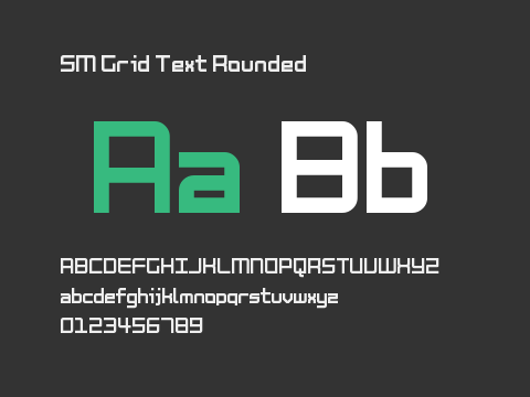 SM Grid Text Rounded