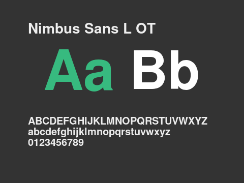 Nimbus Sans L OT