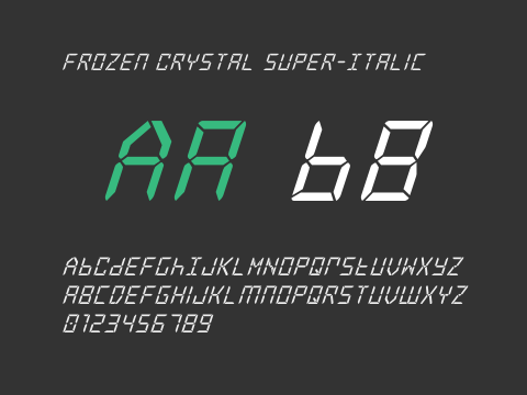 Frozen Crystal Super-Italic