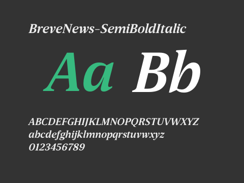 BreveNews-SemiBoldItalic