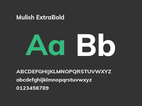 Mulish ExtraBold