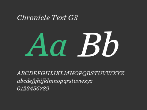 Chronicle Text G3