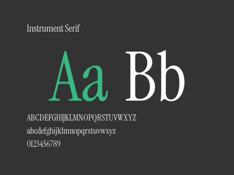 Instrument Serif