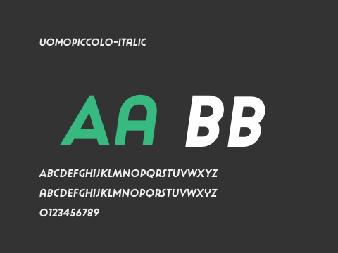 UomoPiccolo-Italic