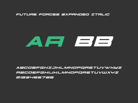 Future Forces Expanded Italic