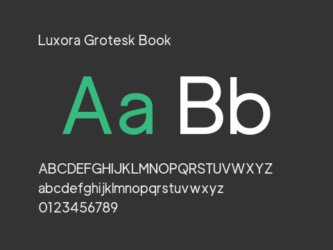 Luxora Grotesk Book