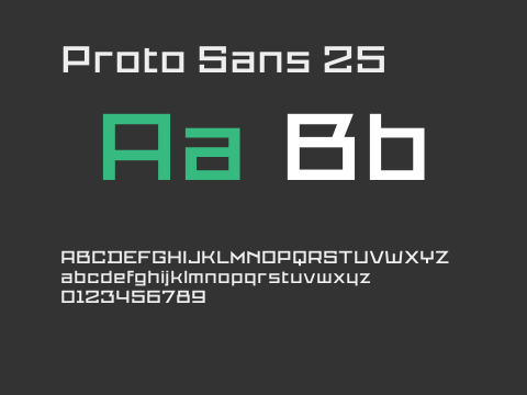 Proto Sans 25