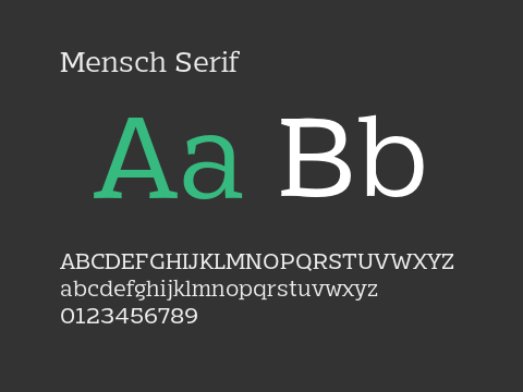 Mensch Serif