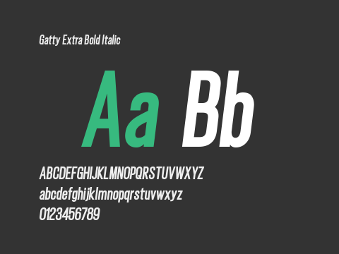 Gatty Extra Bold Italic