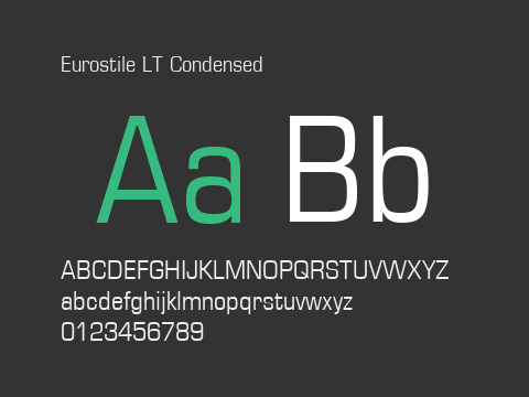 Eurostile LT Condensed