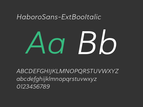 HaboroSans-ExtBooItalic