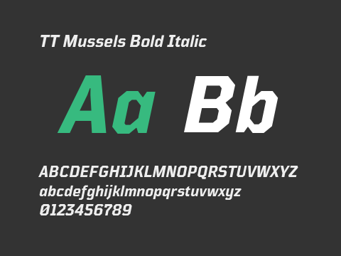 TT Mussels Bold Italic