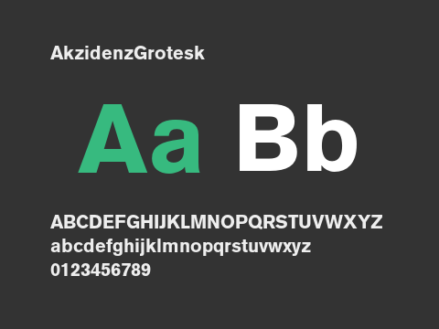 AkzidenzGrotesk