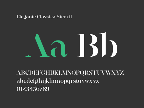 Elegante Classica Stencil