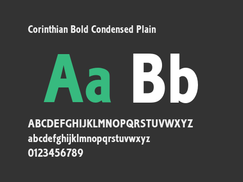 Corinthian Bold Condensed Plain