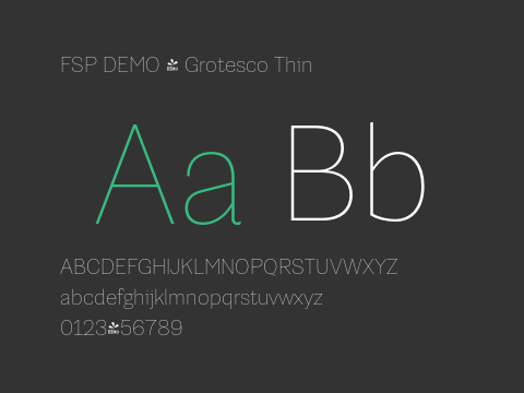 FSP DEMO - Grotesco Thin