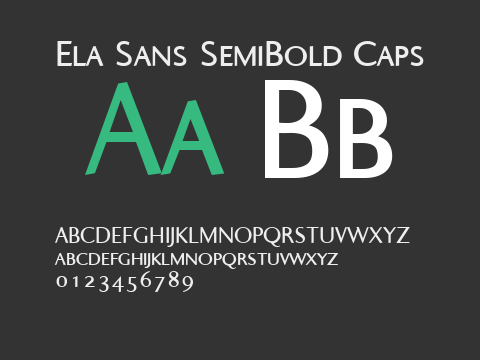 Ela Sans SemiBold Caps