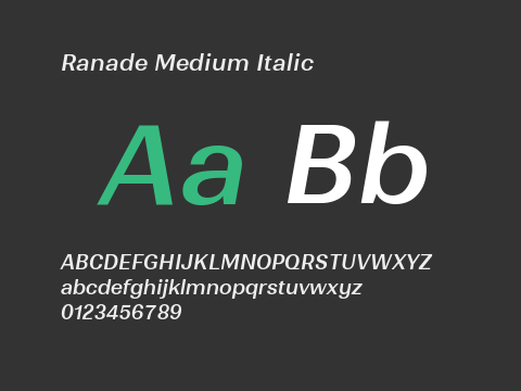 Ranade Medium Italic