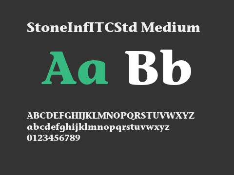 StoneInfITCStd Medium