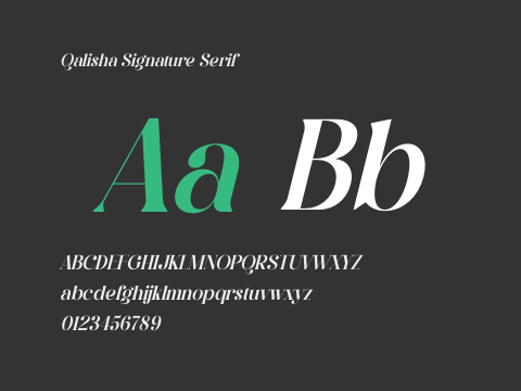 Qalisha Signature Serif